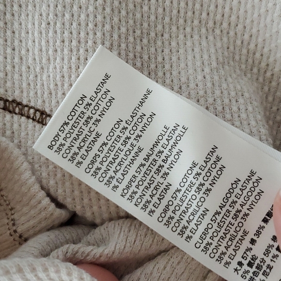 NWT Free People Mix Thermal Cuff Long Sleeve Y2K Top women boho - Picture 11 of 12